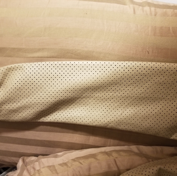 Women's Tan Color Faux Leather Jacket - Picture 8 of 13